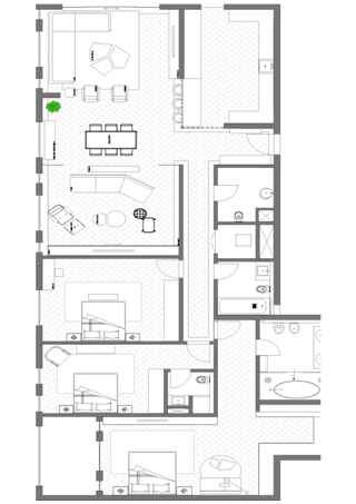 MJL PENTHOUSE - house interior design in dubai